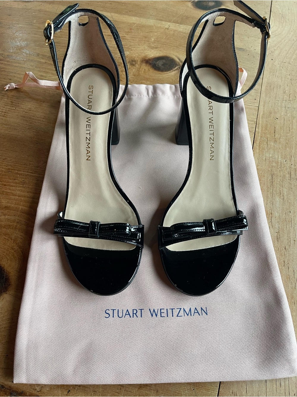 Stuart Weitzman Nudistcurve Block Heel Sandal